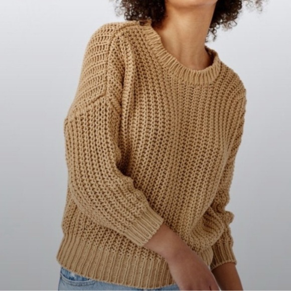 BABAA Cotton Sweater Pullover Natural #18 - Picture 2 of 9